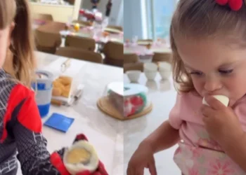 Desde que seu terceiro filho nasceu, José Leonardo, ela está passando por restrições alimentares • Instagram/Virginia Fonseca