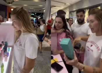 Virginia Fonseca comprou perfume preferido de sua marca durante ida a quiosque • Instagram/Virginia Fonseca