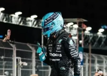George Russel vai largar na pole em Las Vegas • @mercedesamgf1