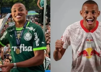 John John defendeu Palmeiras e RB Bragantino no Brasileirão • Fotos: Reprodução/ Instagram e Red Bull Bragantino