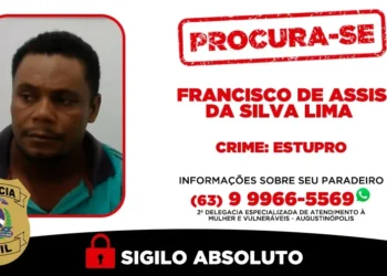 Informações sobre o paradeiro de Francisco de Assis da Silva Lima podem ser repassadas para o número (63) 9 9966-5569 - Foto: Dicom SSP-TO file_download