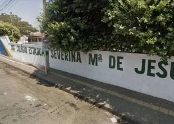 Fachada do colégio estadual Severina Maria de Jesus, em Aparecida de Goiânia • Reprodução/Google Street View