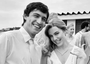 Gabriel Leone interpreta o piloto Ayrton Senna, enquanto Alice dá vida a Lilian Vasconcellos • Instagram/Alice Wegmann