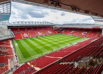 Anfield, casa do Liverpool • Divulgação/Liverpool