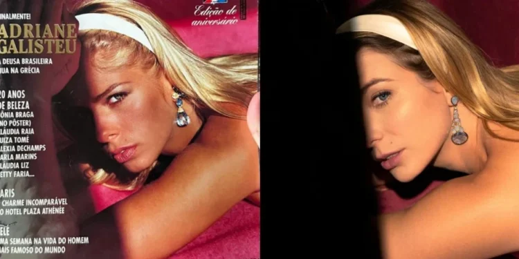 Julia Foti interpreta Adriane Galisteu em "Senna" • Reprodução/Playboy/J.R. Duran e Luiz Dalvan