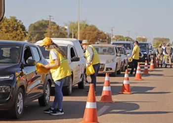 Governo do Tocantins realizou uma série de ações de conscientização para motoristas e pedestres, reforçando a segurança de quem transita pelas ruas, avenidas e rodovias do estado - Crédito: Felix Carneiro/Governo do Tocantins