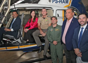 Na segurança pública, o Grupamento Aéreo (Graer) da Polícia Militar do Tocantins (PMTO) foi contemplado com um helicóptero Esquilo B2, batizado de Graer 03 - Crédito: Thiago Crulz/Governo do Tocantins