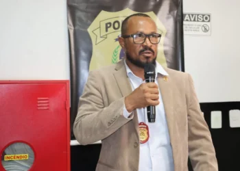 Delegado regional Joadelson Albuquerque destacou que a construção do novo complexo reduzirá custos, além de oferecer melhores condições de trabalho - Adrielly Calixto/Governo do Tocantins