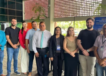 Equipe da Secihd que está presente no evento "Transição Municipal Segura e Transparente"