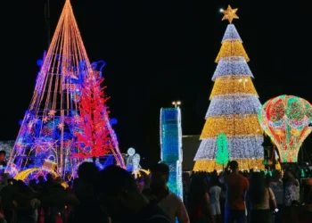 Público prestigia a decoração natalina