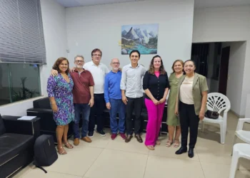 Diretoria Executiva com os demais membros da Academia Palmense de Letras durante a posse formal, ocorrida no último dia 12 - Foto: Divulgação
