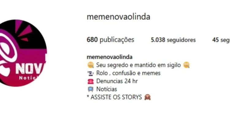 Perfil se mostrava voltado exclusivamente para humilhar os moradores da cidade - Divulgação PCTO