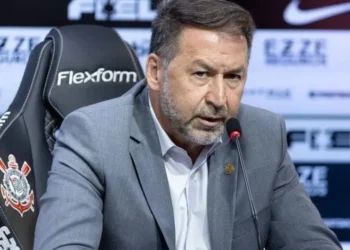 Augusto Melo, presidente do Corinthians • Divulgação/Agência Corinthians/Rodrigo Coca