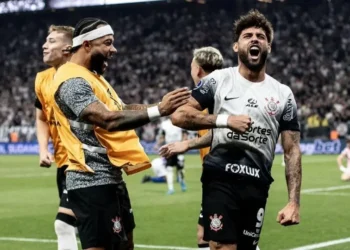 Yuri Alberto comemora gol do Corinthians • Marcos Galvão/Agência Corinthians