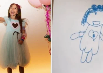 Filha de Sabrina Sato desenhou o próprio vestido de aniversário • Instagram/Sabrina Sato