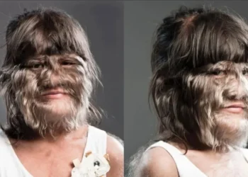 Em 2010, Supatra "Nat" Sasuphan, da Tailândia, conquistou o recorde de adolescente com mais pelo devido a uma condição chamada hipertricose, ou "síndrome do lobisomem" • guinnessworldrecords/Instagram