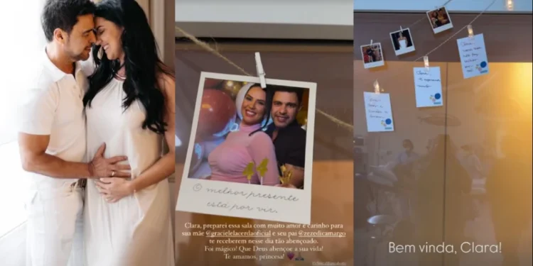 Nasce Clara, primeira filha de Graciele Lacerda e Zezé Di Camargo