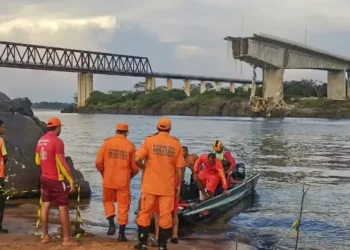 Agência analisa qualidade da água no Rio Tocantins após acidente com ácido e pesticidas — Foto: Bombeiros Militar/Governo do Tocantins