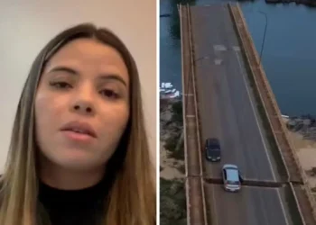 Laís Lucena fala sobre desabamento de ponte entre Tocantins e Maranhão — Foto: Reprodução/TV Anhanguera e @vshenrique