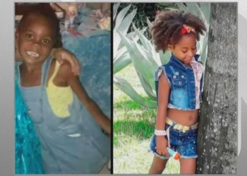 Emily e Rebecca foram baleadas enquanto brincavam na comunidade do Sapinho, em Duque de Caxias, em 4 de dezembro de 2020. • Reprodução