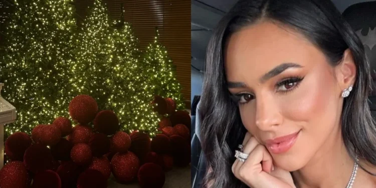 Bruna Biancardi mostra decoração de Natal de mansão em Mangaratiba; veja fotos