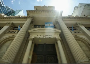 Fachada do Banco Central da Argentina • 20/11/2023 - REUTERS/Agustin Marcarian