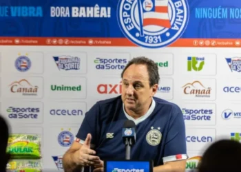 Rogério Ceni, técnico do Bahia, em entrevista coletiva • Letícia Martins / EC Bahia