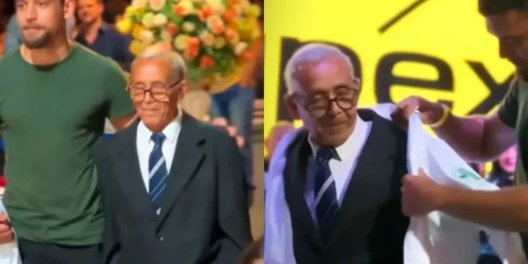 Com 77 anos, aluno emociona ao vestir jaleco em cerimônia