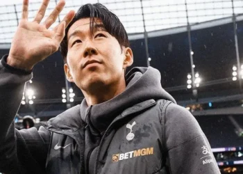 Son, atacante do Tottenham • Reprodução/X Tottenham