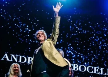 O cantor Andrea Bocelli em show na Califórnia em 01/11/2024 • Instagram/Andrea Bocelli