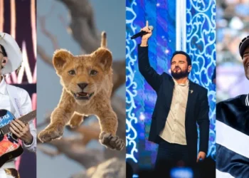 Da esq. para dir.: Luan Pereira, cena de "Mufasa: O Rei Leão", Luciano Camargo e Snoop Dogg • Webert Belicio/Agnews/Divulgação/ Walt Disney Studios /Well Ribeiro/Elsa/Getty Images