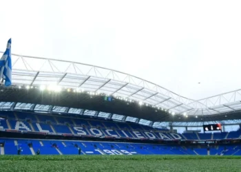 Estádio Anoeta, casa do Real Sociedad • Juan Manuel Serrano Arce/Getty Images