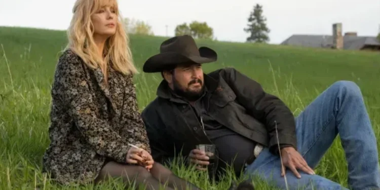 Kelly Reilly e Cole Hauser em "Yellowstone" • Everett Collection/Paramount