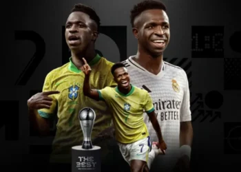 Vini Jr. é eleito melhor jogador do mundo • Foto: Divulgação/ Fifa