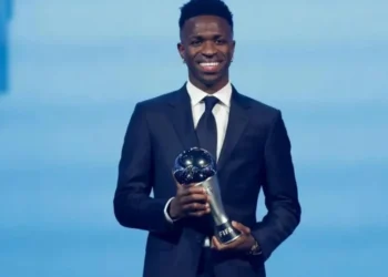 Vinicius Jr. conquistou o prêmio de melhor jogador do mundo no The Best Fifa de 2024 • Divulgação/Vinicius Jr/Instagram