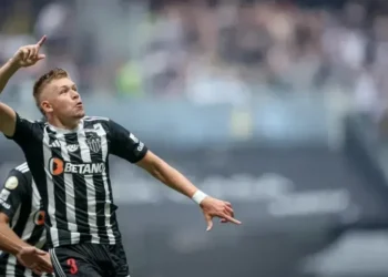 Bruno Fuchs atuando pelo Atlético-MG • Pedro Souza/Atlético-MG