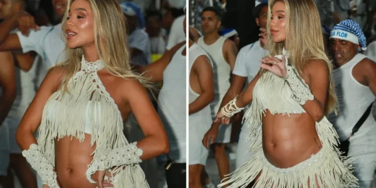 Brunna Gonçalves samba muito no ensaio da Beija-Flor de Nilópolis • Victor Chapetta/ Agnews