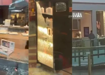 Homens armados assaltaram joalheria dentro do Manauara Shopping, em Manaus • Reprodução/Redes Sociais