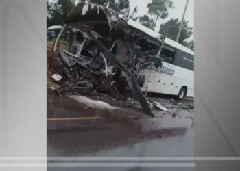 Acidente entre caminhão e ônibus deixa vítimas no Amazonas • Reprodução