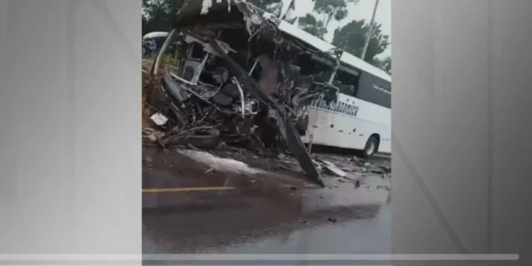 Caminhão e ônibus se chocam em rodovia do Amazonas; há mortos, dizem Bombeiros