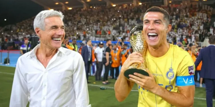 A caminho do Atlético-MG, Luís Castro “encantou” CR7 e dirigente do Flamengo