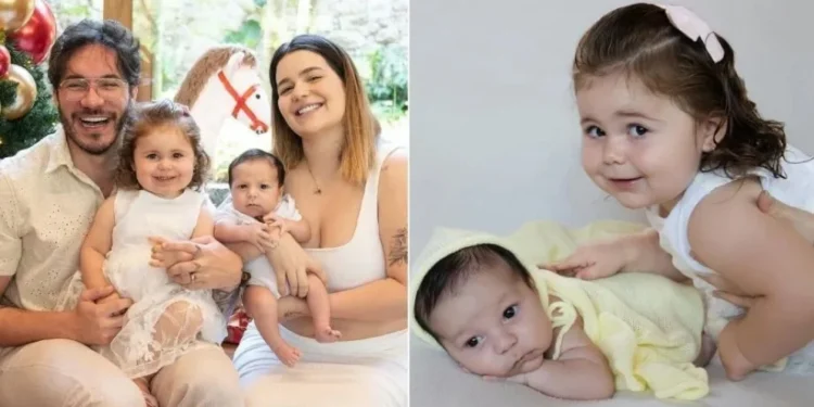 Viih Tube faz ensaio de Natal dos filhos, Lua e Ravi