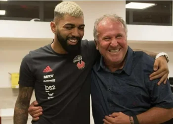 Zico e Gabigol, ídolos do Flamengo • Alexandre Vidal / Flamengo