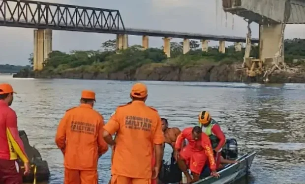 Risco de desabamento suspende buscas na ponte entre o MA e TO