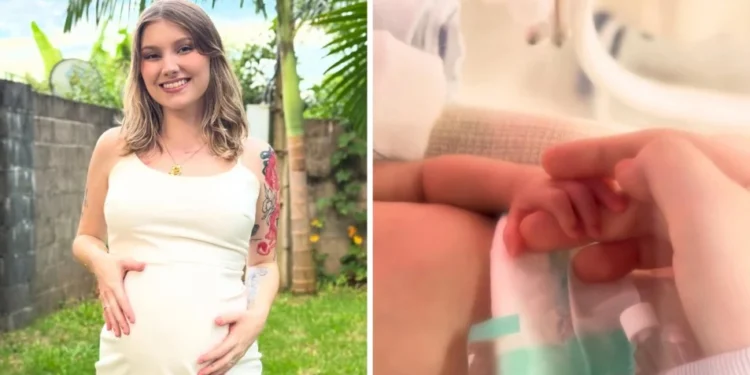 Isabel Veloso se declara ao postar primeira foto do filho: “Nosso toquinho”