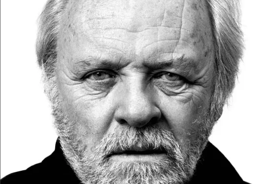 O Ator Anthony Hopkins em retrato em preto e branco • Andy Gotts