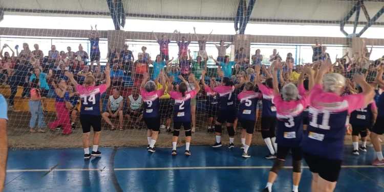 O Projeto Vó Vôlei foi iniciado em 2019 como uma opção de exercício físico para os idosos frequentadores do Parque Municipal da Pessoa Idosa Francisco Xavier de Oliveira