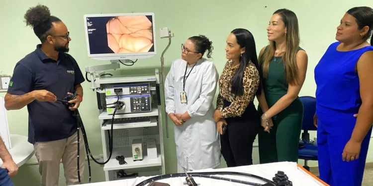 O novo aparelho permite examinar o paciente com resultados mais eficazes. Foto: Divulgação SES-TO