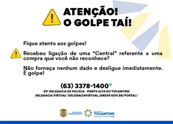 Polícia Civil alerta moradores de Ponte Alta do Tocantins e região quanto a golpes - Foto: DICOM SSPTO