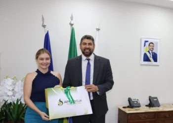 A presidente da Aprosoja, Caroline Barcellos, apresentou ao secretário Bruno Azevedo, as demandas do setor produtivo - Vania Machado/Governo do Tocantins